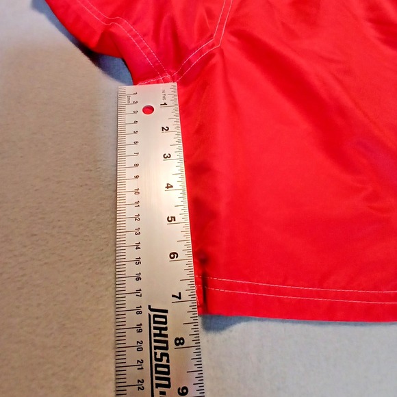 Threads Lifeguard Mens S Swim Trunks Board Shorts Red Slash Pockets Drawstring - Picture 2 of 9